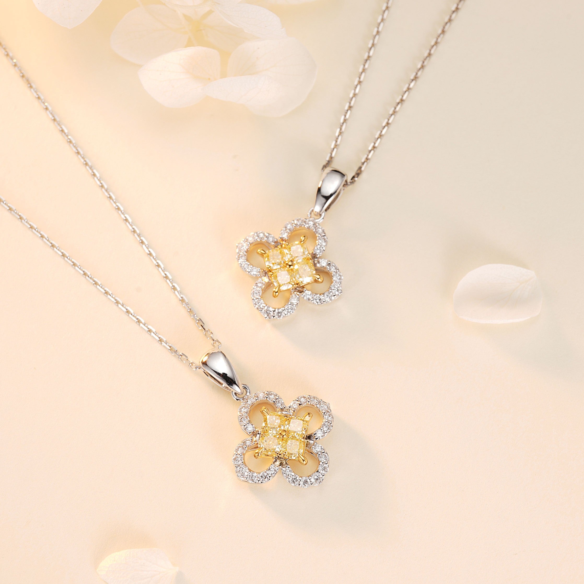 14K Four Leaf Pendant
