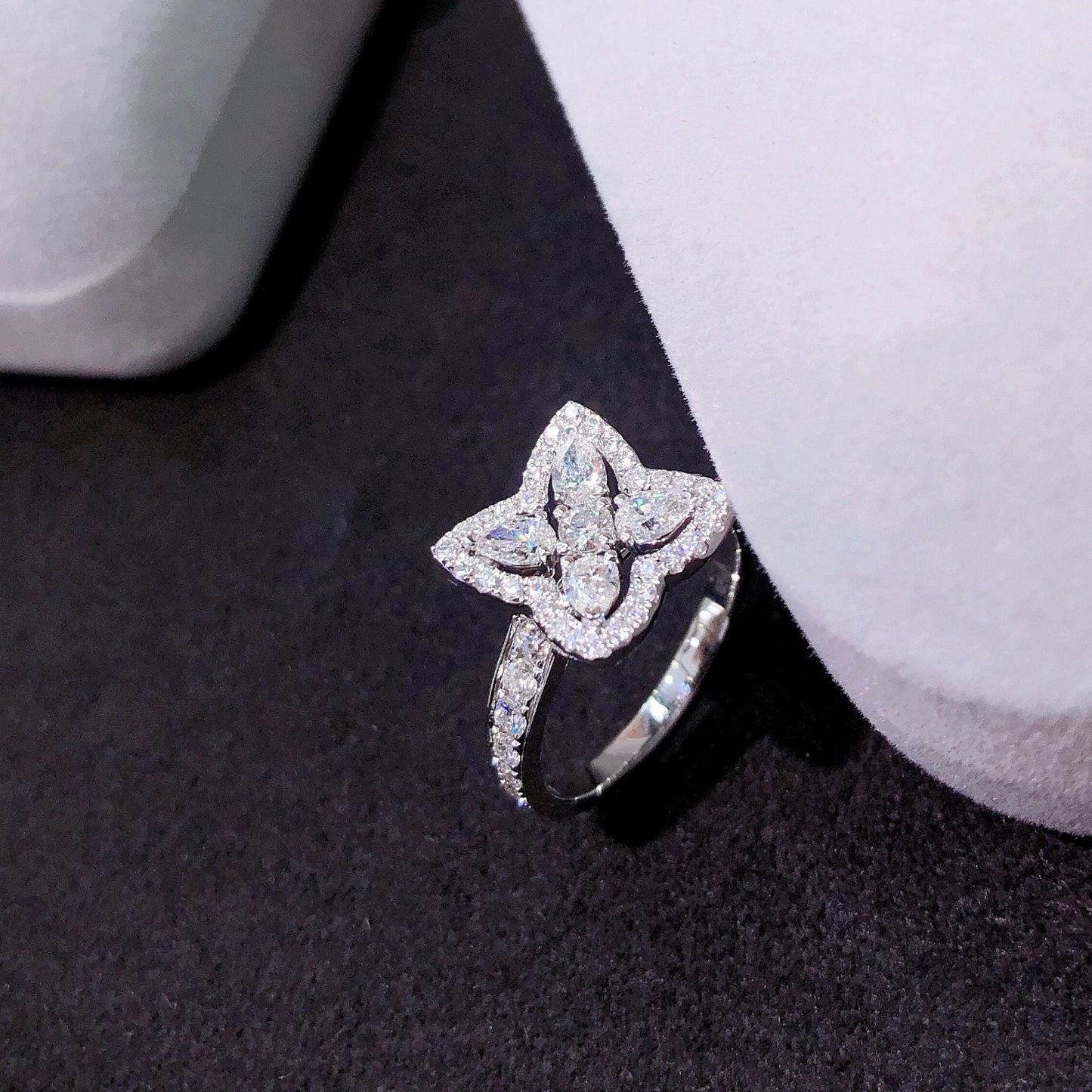 14K Lucky Four Leaf Ring