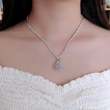 Water Droplet Shaped Five Flower Ring