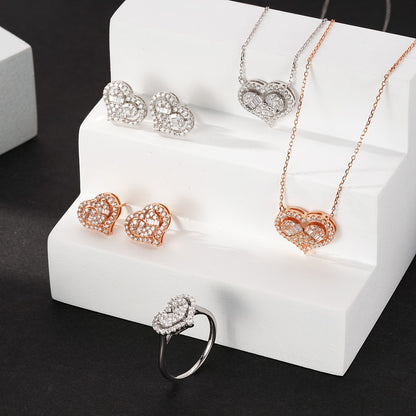 14K Round T-shaped Earrings