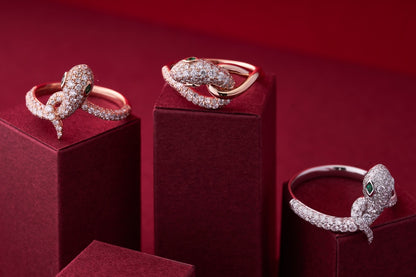 14K Golden Snake Ring