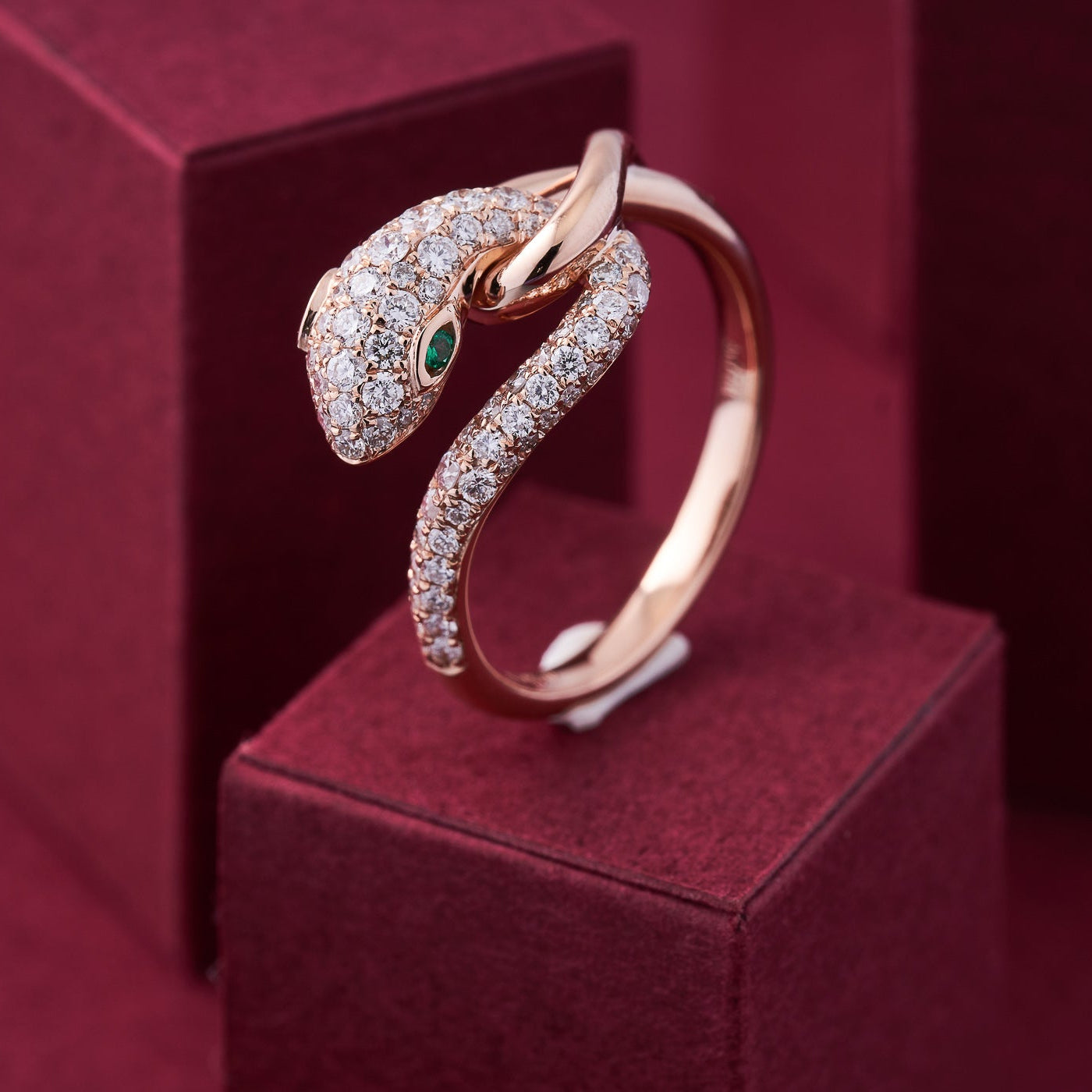 14K Golden Snake Ring