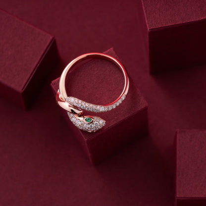 14K Golden Snake Ring