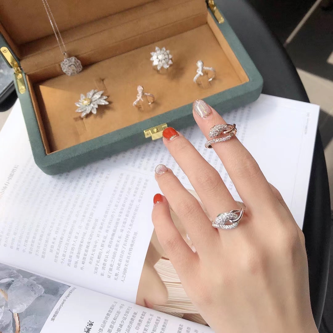 14K Golden Snake Ring