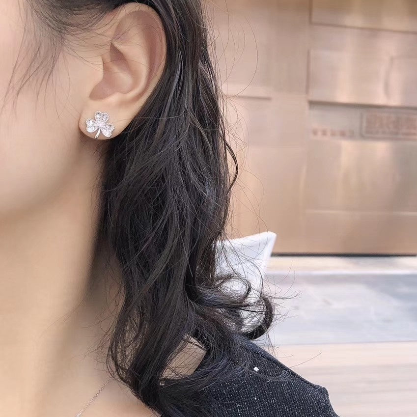14K Clover Earrings (Available in two colors)