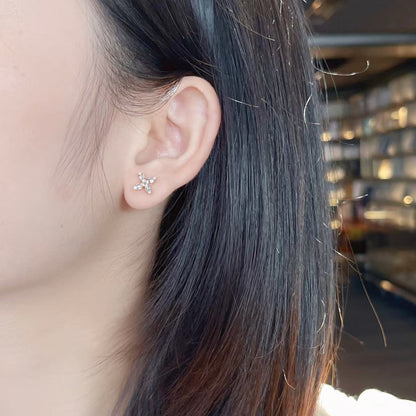 Lab Grown Diamond Four Leaf Marquise Earrings