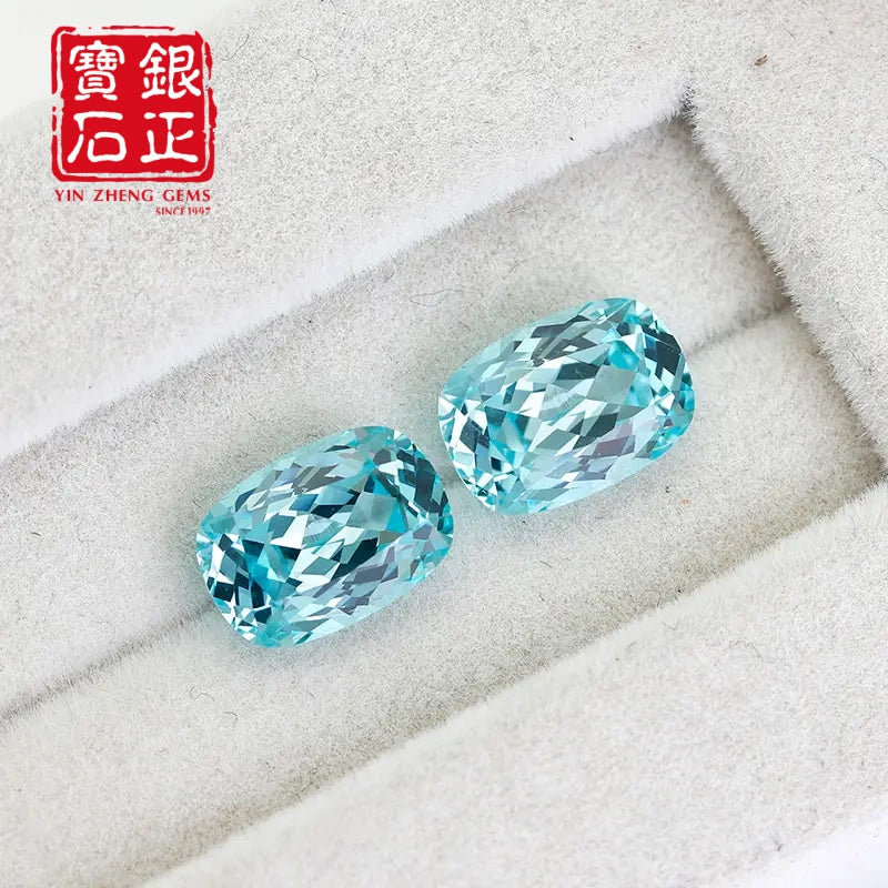 Czochralski Lab Grown Paraiba Cushion Cut