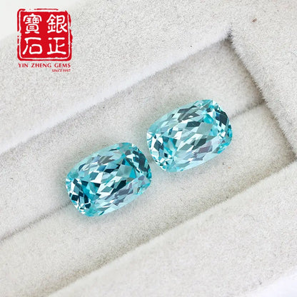 Czochralski Lab Grown Paraiba Cushion Cut