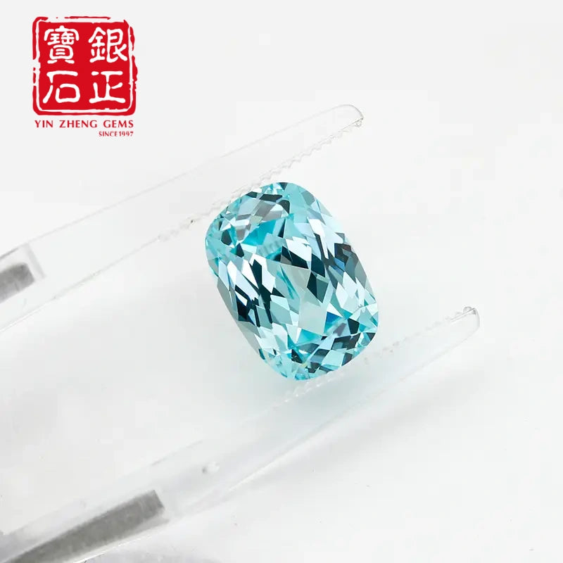 Czochralski Lab Grown Paraiba Cushion Cut