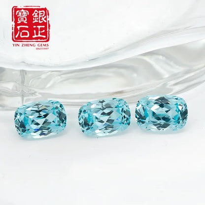 Czochralski Lab Grown Paraiba Cushion Cut