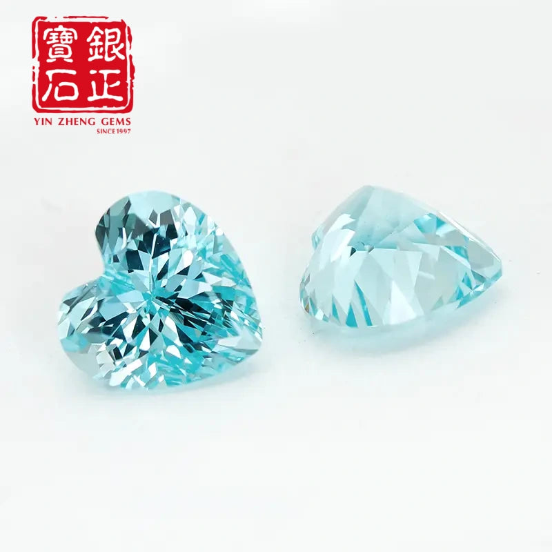 5A Lab Grown Paraiba Heart Shape
