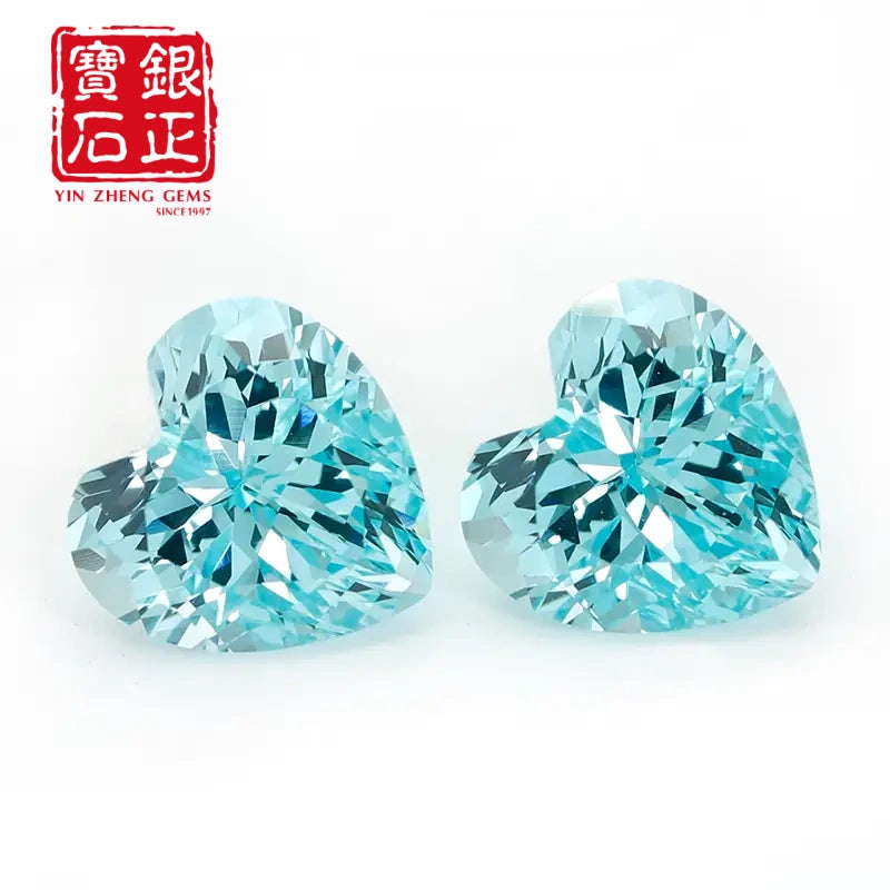 5A Lab Grown Paraiba Heart Shape