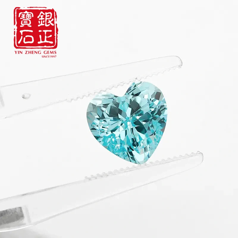 5A Lab Grown Paraiba Heart Shape