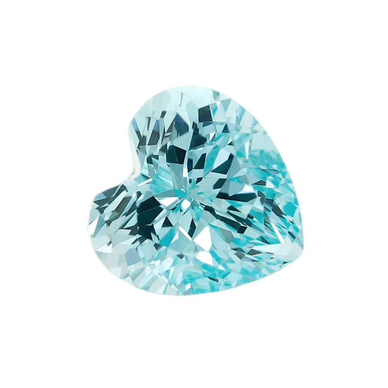 5A Lab Grown Paraiba Heart Shape