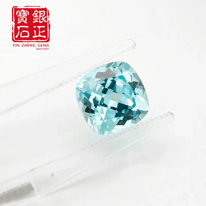 Czochralski Lab Grown Paraiba SQ Cushion Cut