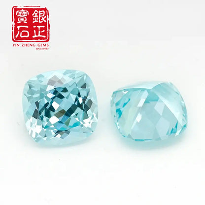 Czochralski Lab Grown Paraiba SQ Cushion Cut