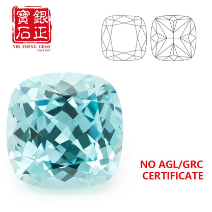 Czochralski Lab Grown Paraiba SQ Cushion Cut