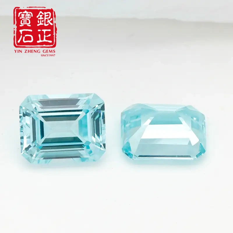 5A Lab Grown Paraiba Emerald Cut