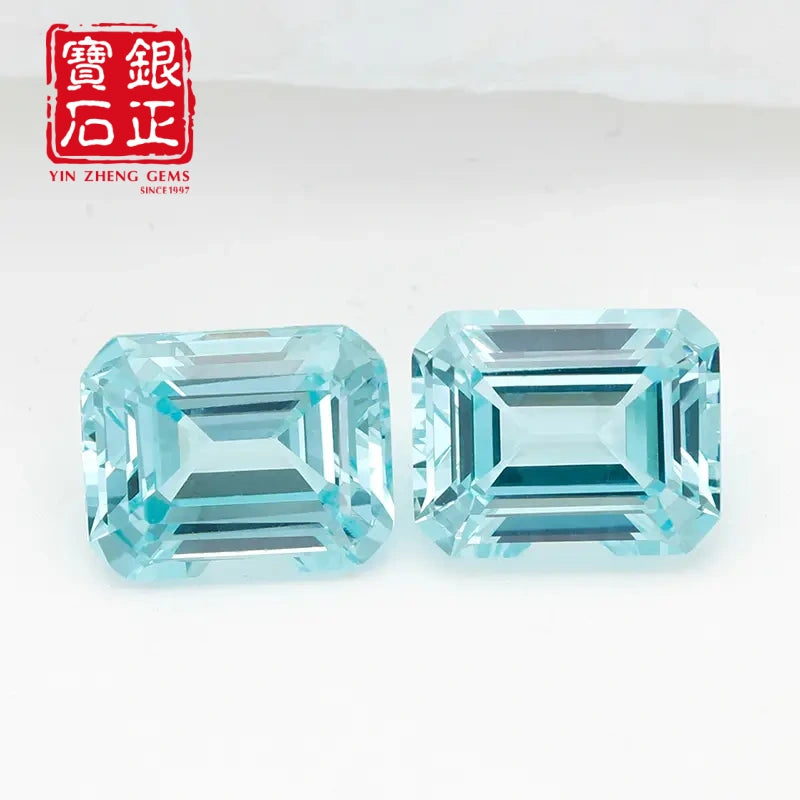 5A Lab Grown Paraiba Emerald Cut