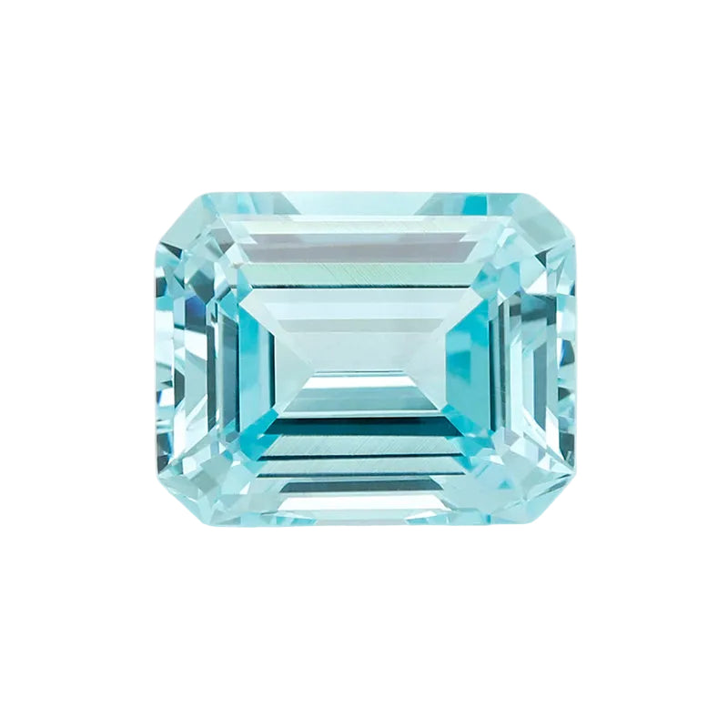 5A Lab Grown Paraiba Emerald Cut