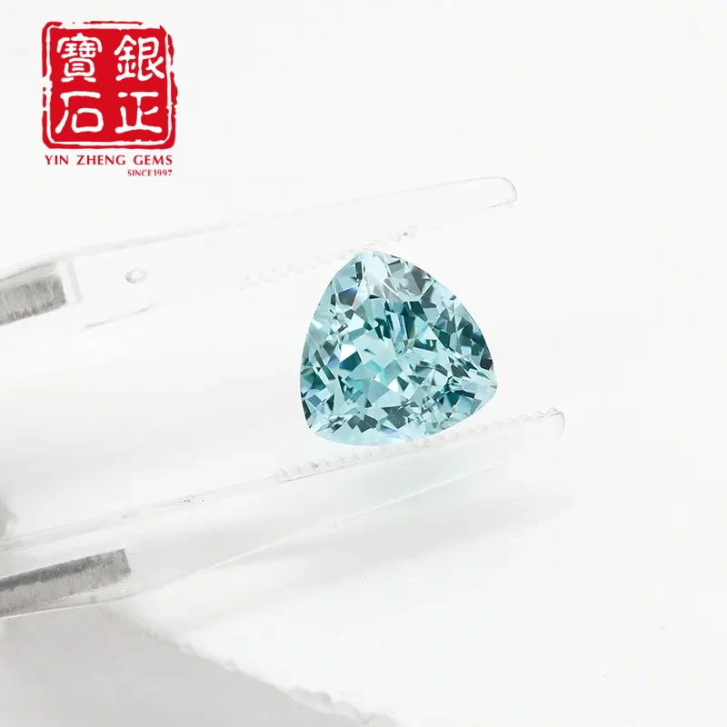 5A Czochralski Lab Grown Paraiba Trillion Shape