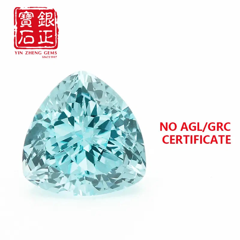5A Czochralski Lab Grown Paraiba Trillion Shape