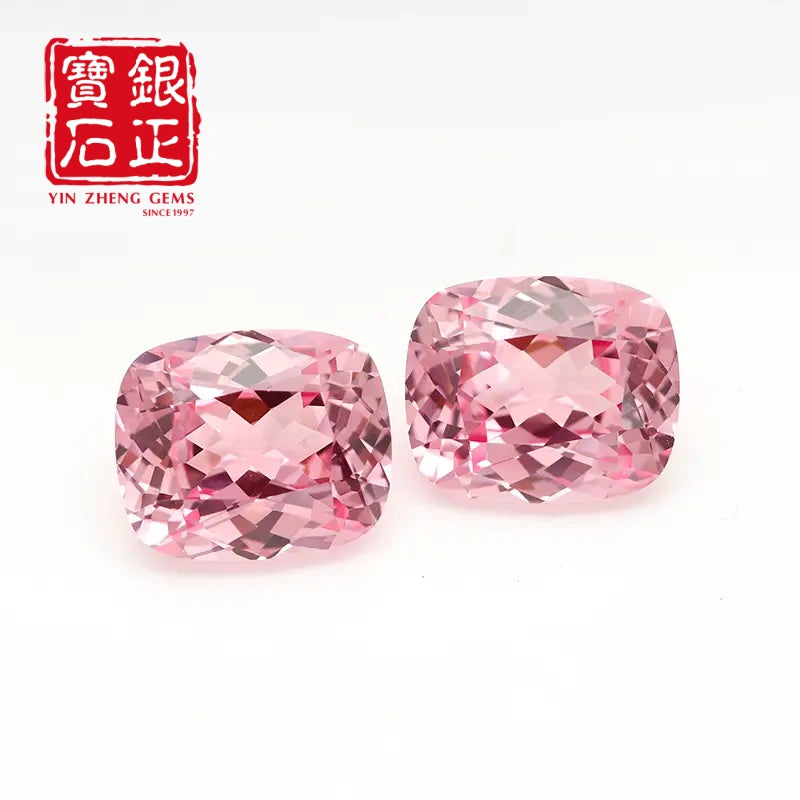 5A Lab Grown Papalacha Sapphire(M) Cushion Shape