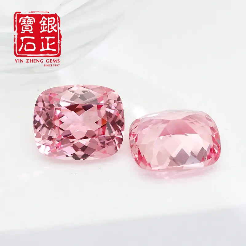 5A Lab Grown Papalacha Sapphire(M) Cushion Shape