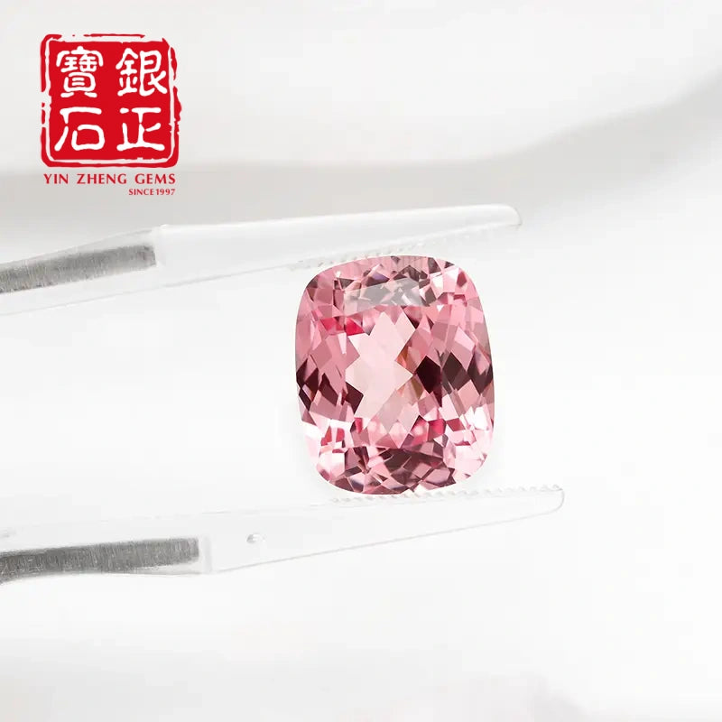 5A Lab Grown Papalacha Sapphire(M) Cushion Shape