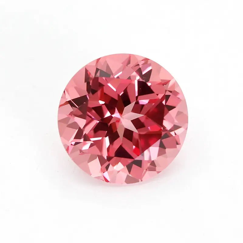 5A Lab Grown Papalacha Sapphire Round Shape