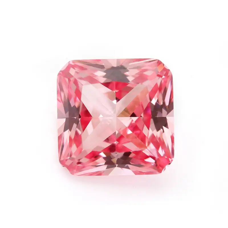 5A Lab Grown Papalacha Sapphire Square Corner Princess Cut