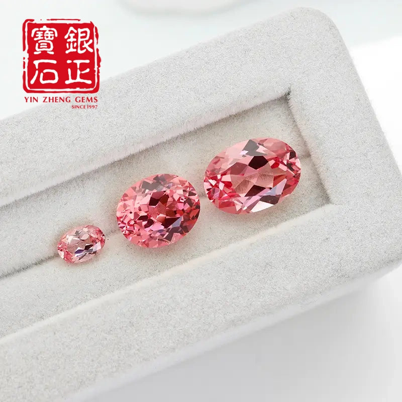 5A Lab Grown Papalacha Sapphire Oval Shape