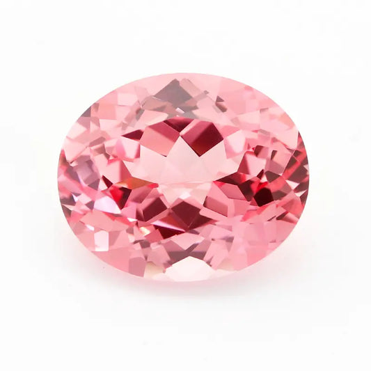 Czochralski Lab Grown Papalacha Sapphire Oval Shape