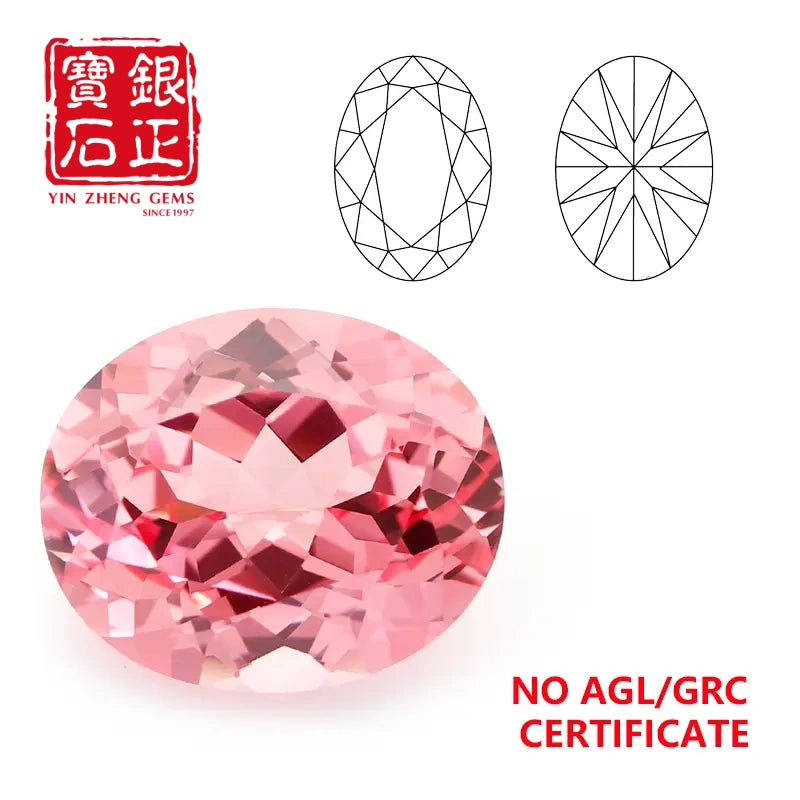 5A Lab Grown Papalacha Sapphire Oval Shape