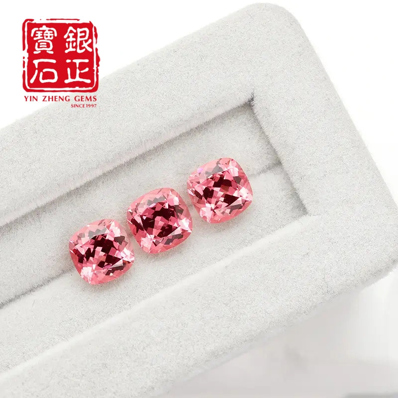 5A Lab Grown Papalacha Sapphire SQ Cushion Shape
