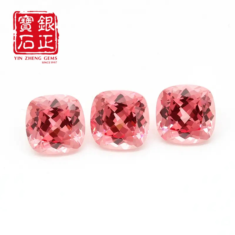5A Lab Grown Papalacha Sapphire SQ Cushion Shape