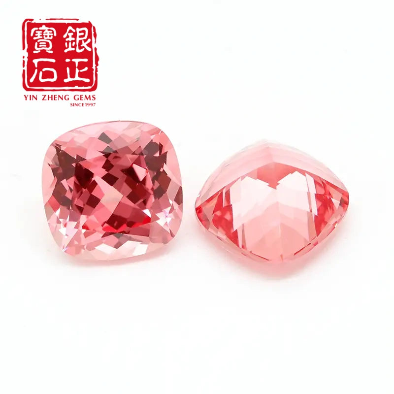 5A Lab Grown Papalacha Sapphire SQ Cushion Shape