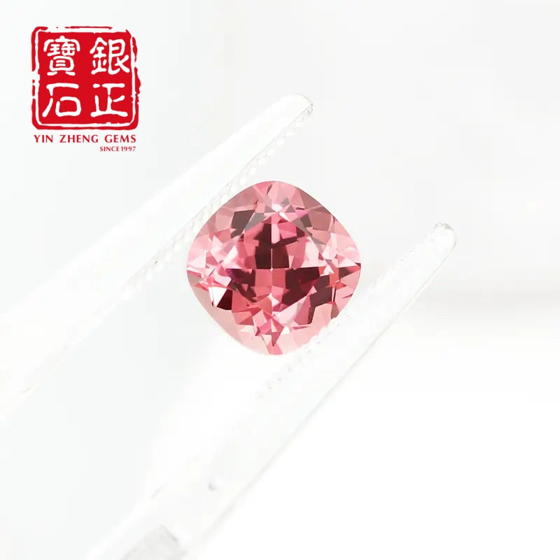 5A Lab Grown Papalacha Sapphire SQ Cushion Shape