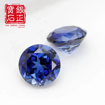 Precision Cut Cornflower Sapphire Round Shape