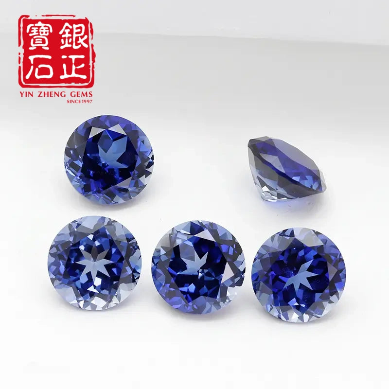 Precision Cut Cornflower Sapphire Round Shape