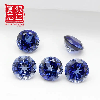 Precision Cut Cornflower Sapphire Round Shape