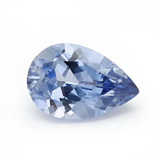 Precision Cut Cornflower Sapphire Pear Shape