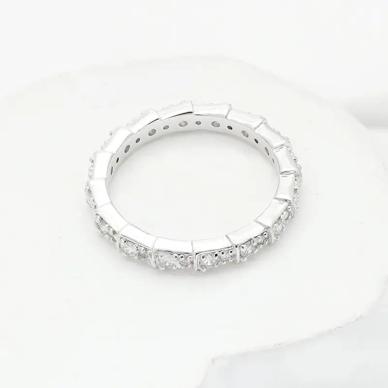 S925 Sterling Silver Luxury Pave Setting Snake Lab Grown Diamond Ring