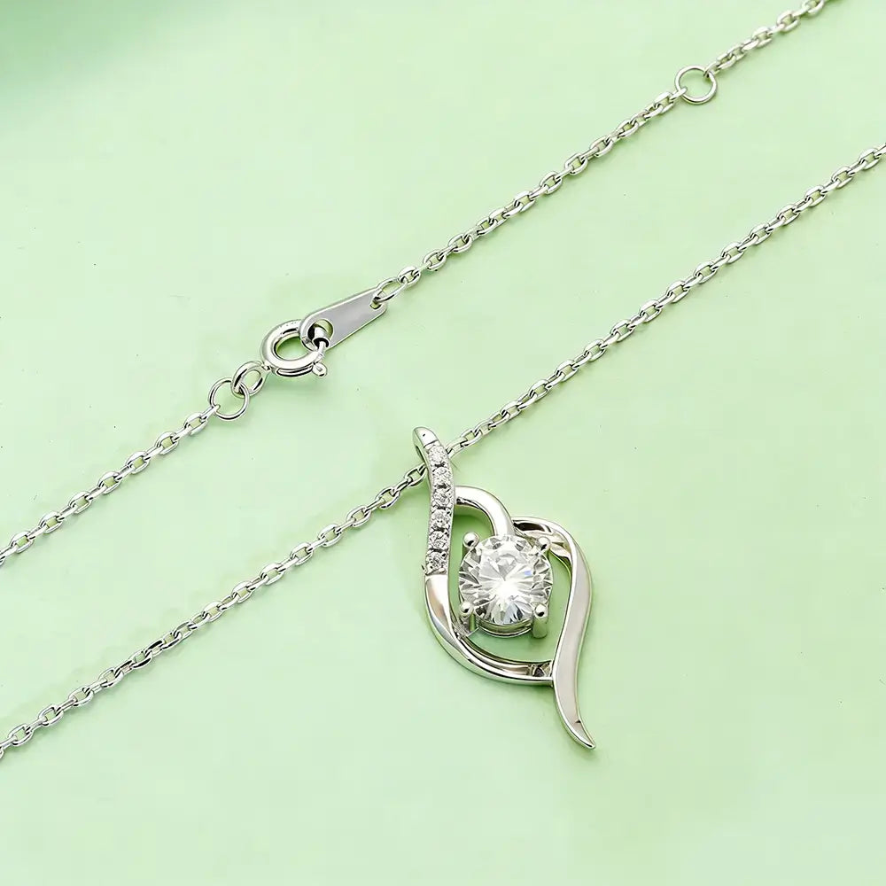 S925 Silver Ethereal Wing Lab Grown Diamond Necklace