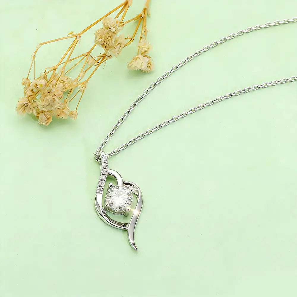 S925 Silver Ethereal Wing Lab Grown Diamond Necklace