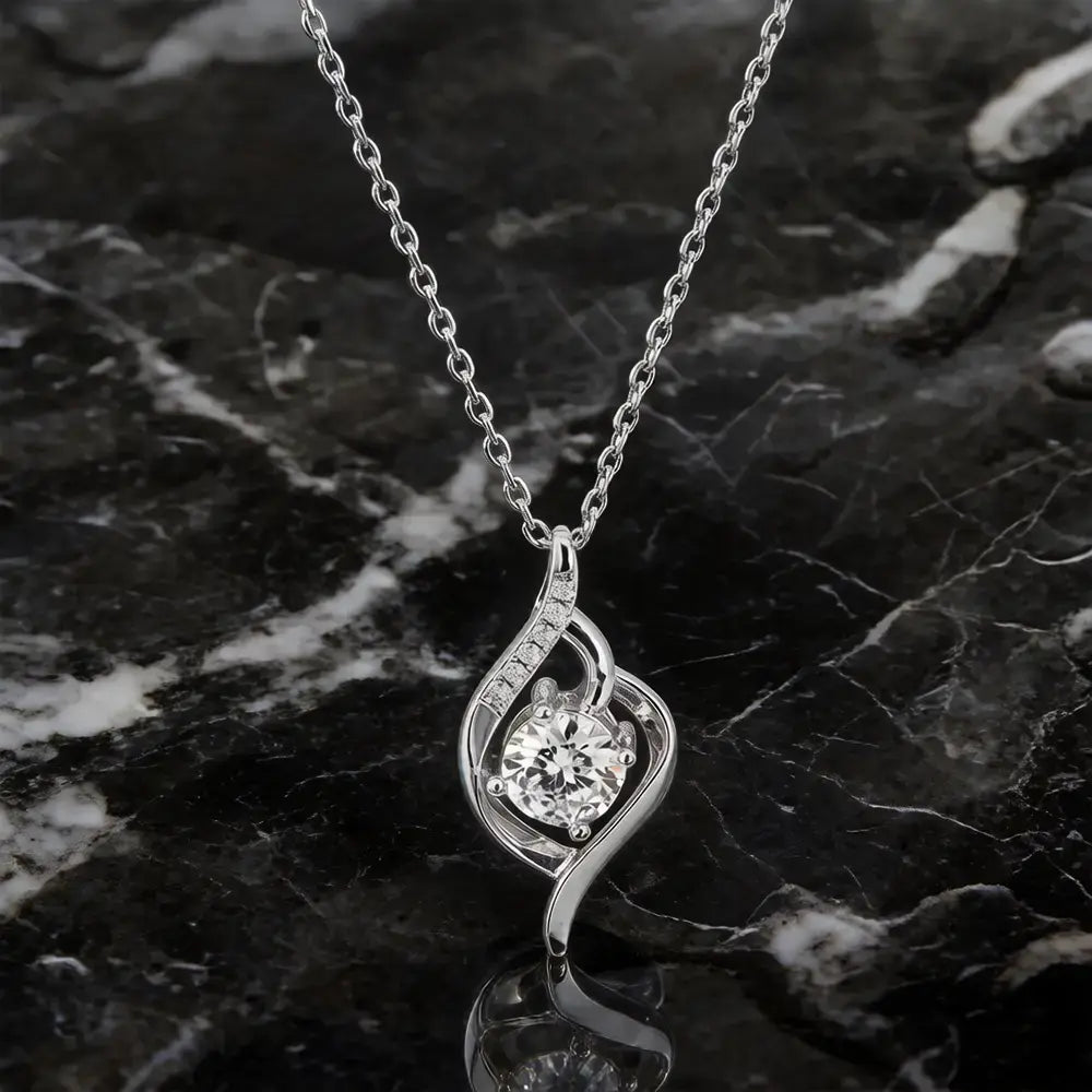 S925 Silver Ethereal Wing Lab Grown Diamond Necklace