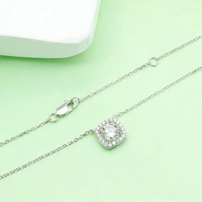 S925 Silver Guardian Heart Lab Grown Diamond Necklace