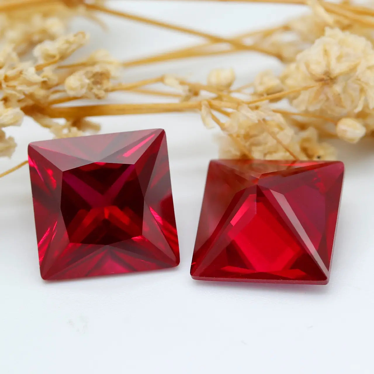 3A+ Precision Cut Flame Fusion Synthetic Ruby | Combined Shape Gemstone