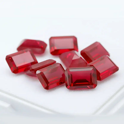 3A+ Precision Cut Flame Fusion Synthetic Ruby | Combined Shape Gemstone