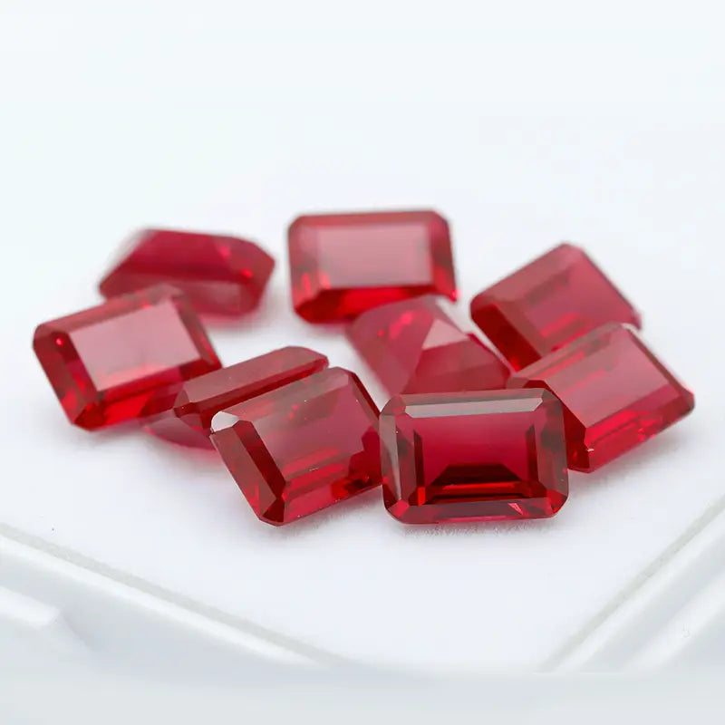 3A+ Precision Cut Flame Fusion Synthetic Ruby | Combined Shape Gemstone
